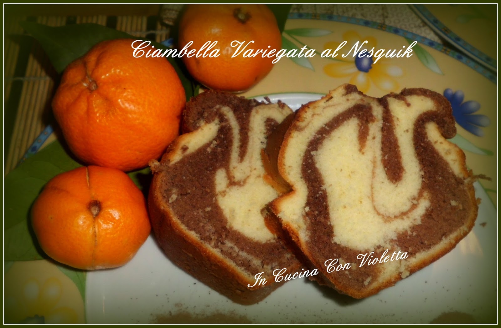 ciambella variegata al nesquik