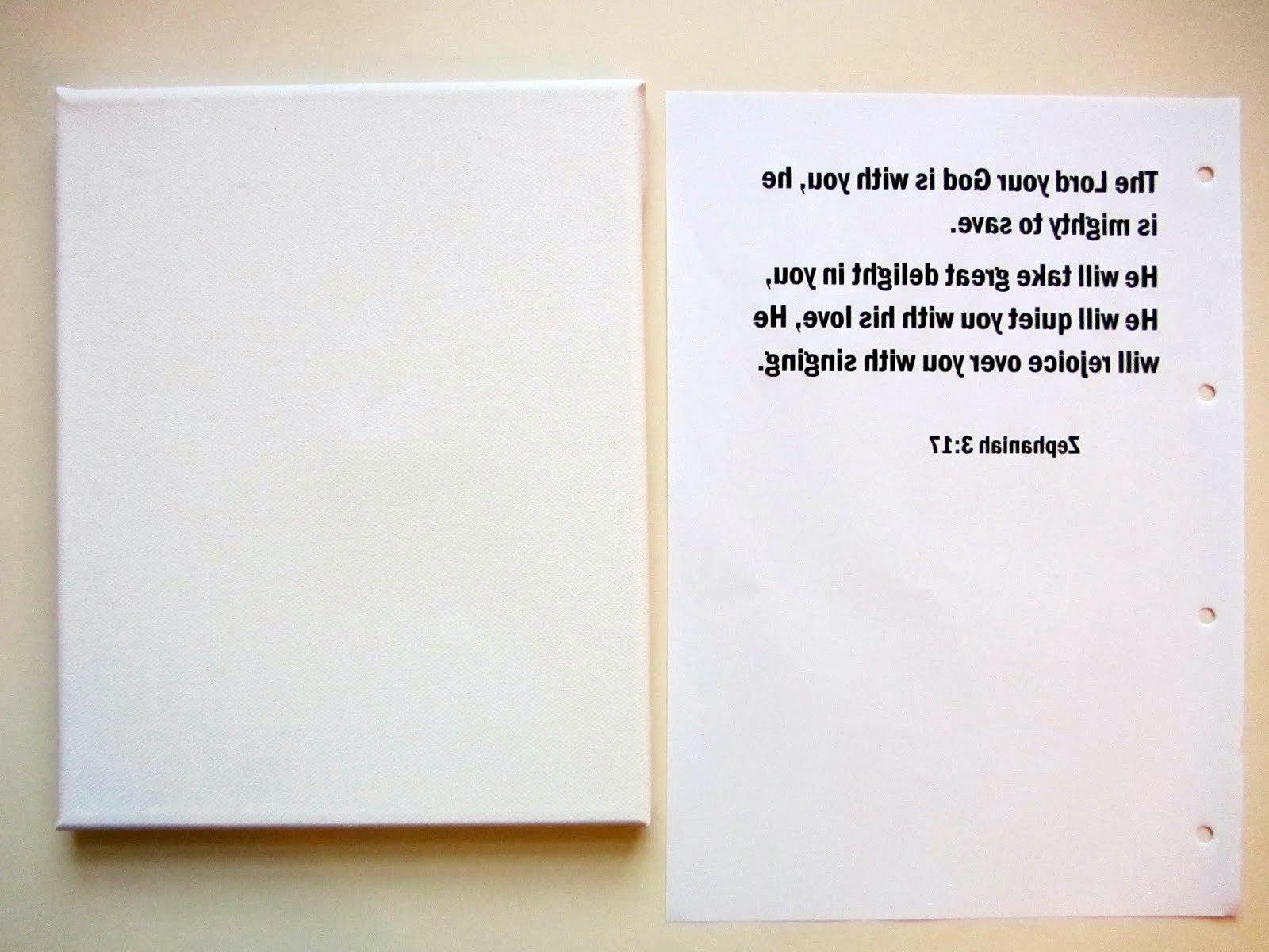 How to transfer ink to canvas