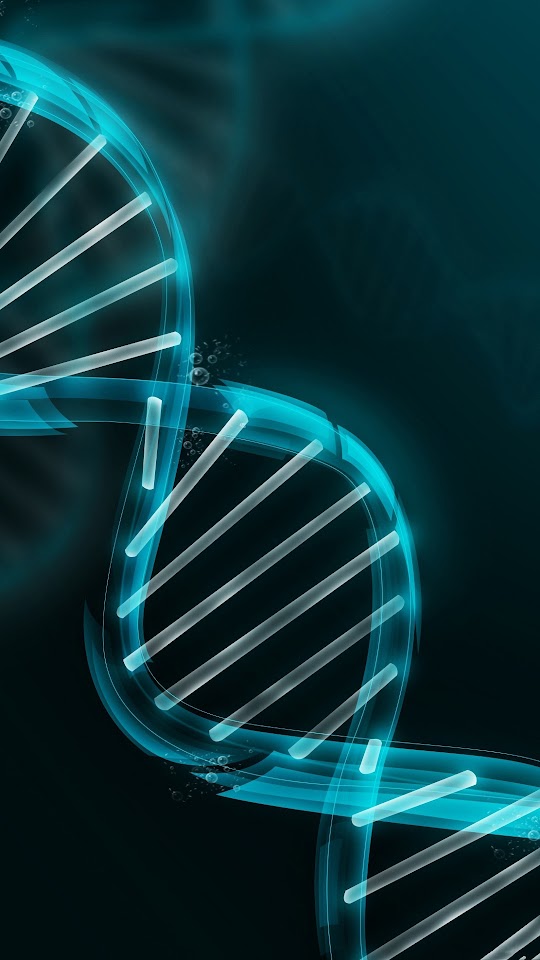 DNA Strand Illustration Android Wallpaper