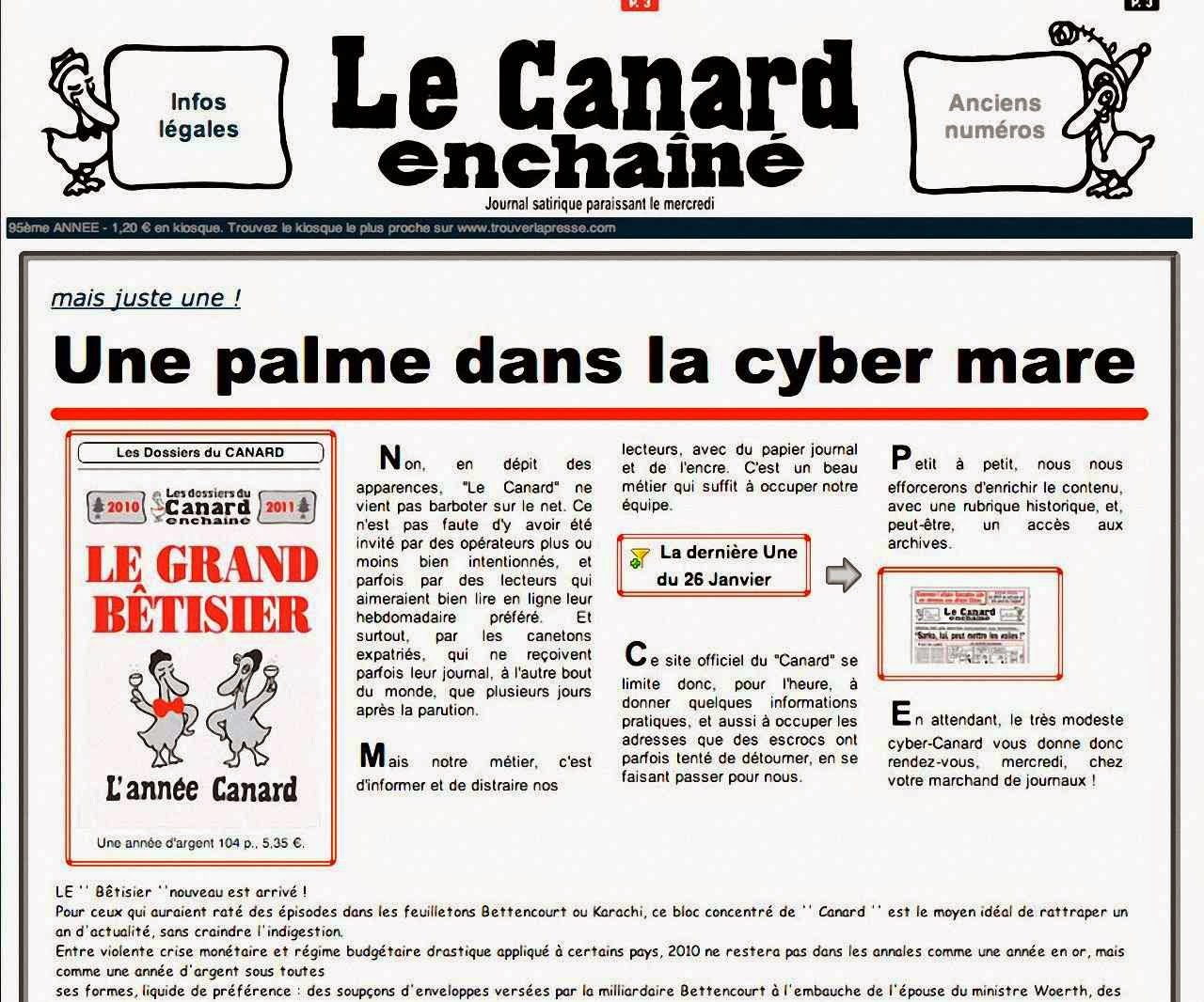 Le Canard Enchaîné: um herói vitorioso e desapiedado contra o pântano imenso da Internet Le Canard Enchaîné: um herói vitorioso e desapiedado contra o pântano imenso da Internet