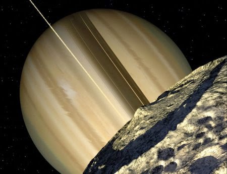 Kawah Herschel di Mimas Kawah Herschel di Mimas