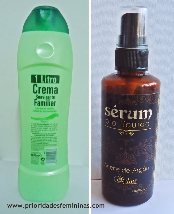 Leave-in e óleo de argan produtos capilares para finalização