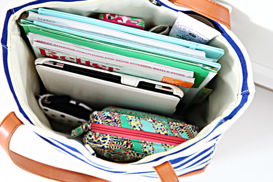 Iheart Organizing The Traveling Blogger The Bag Is Versatile Enough That If I Opt To Travel With My Laptop Instead Of Ipad Can Easily Do So And There One More Zippered Pouch Inside
