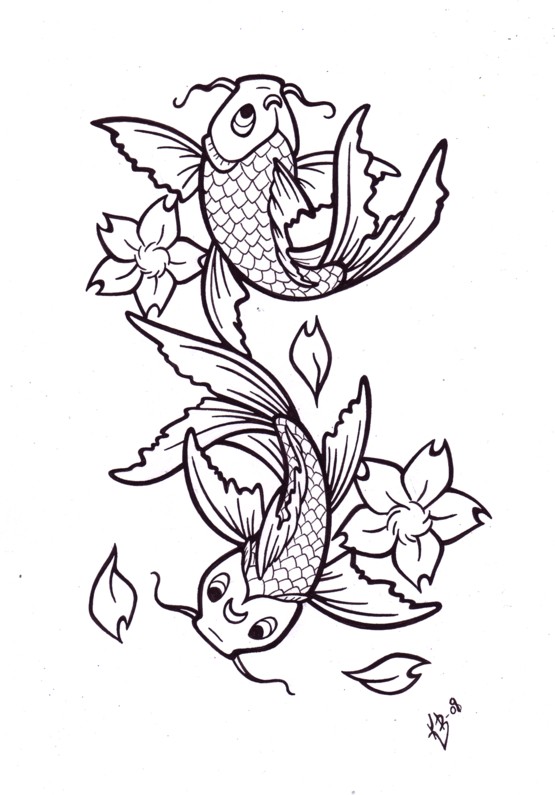 Popular Koi Fish Tattoo Dragon Koi Tattoo