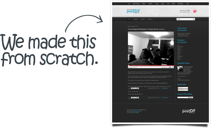 Blog Makeover for postDF.com