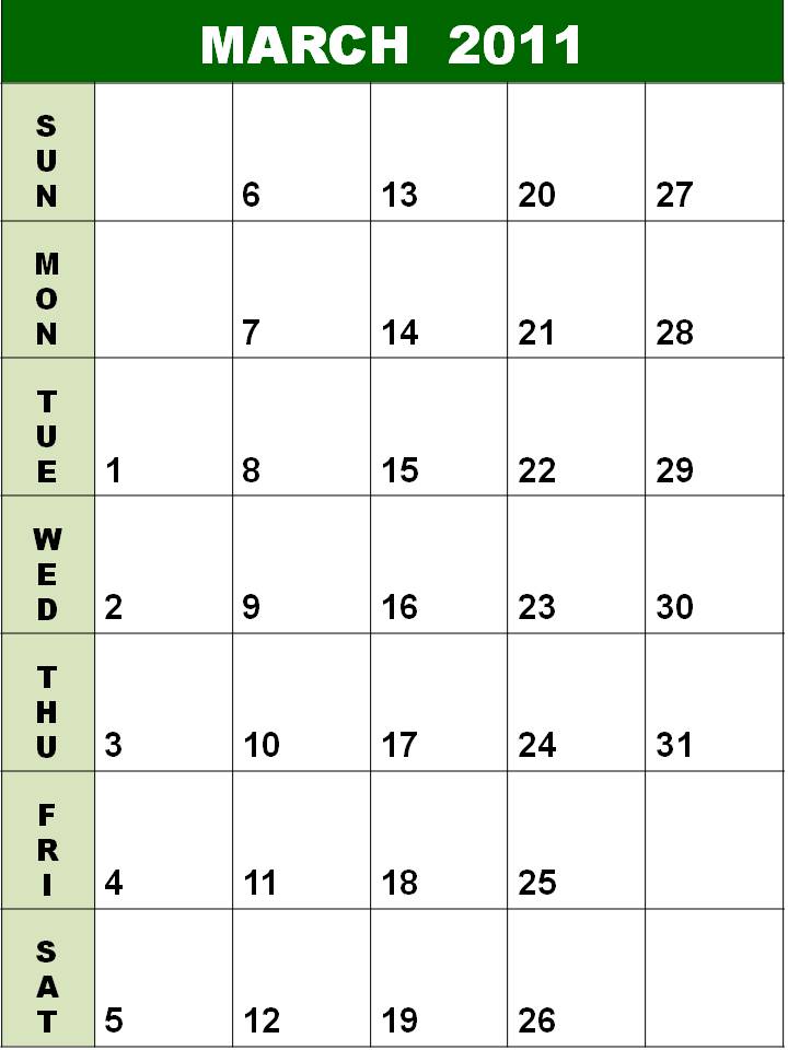free yearly calendar 2011 template. 2011 weekly planner template.