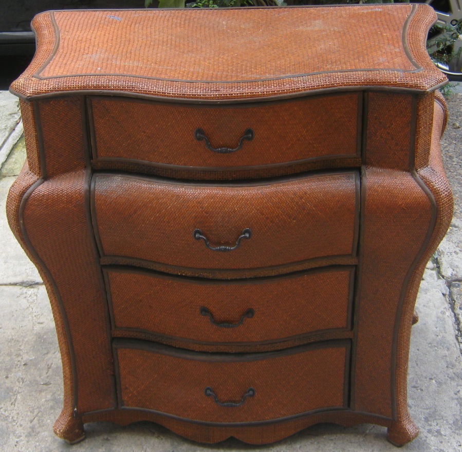 Uhuru Furniture & Collectibles Bombay Wicker Dresser SOLD