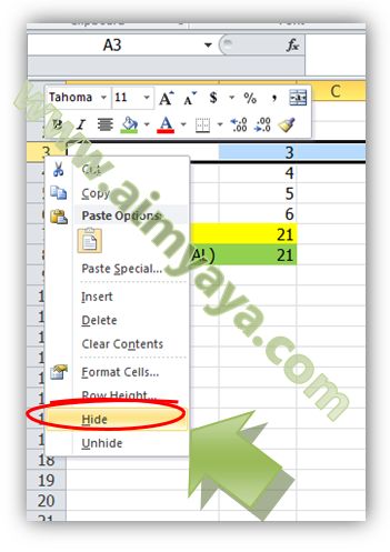 Penjumlahan hanya pada sel yang tampil saja Cara Menjumlahkan Nilai Sel Yang Tampil Saja di Excel 2010