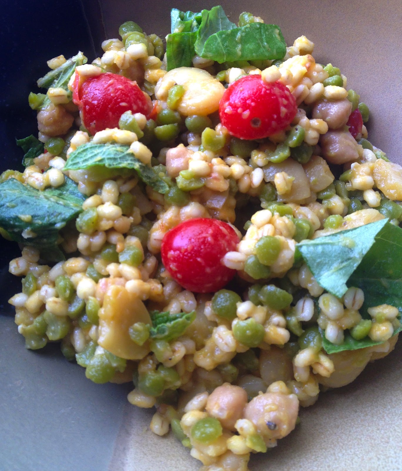 2019 year - Barley Salad with Chickpeas, Fava Beans Peas 2019 year