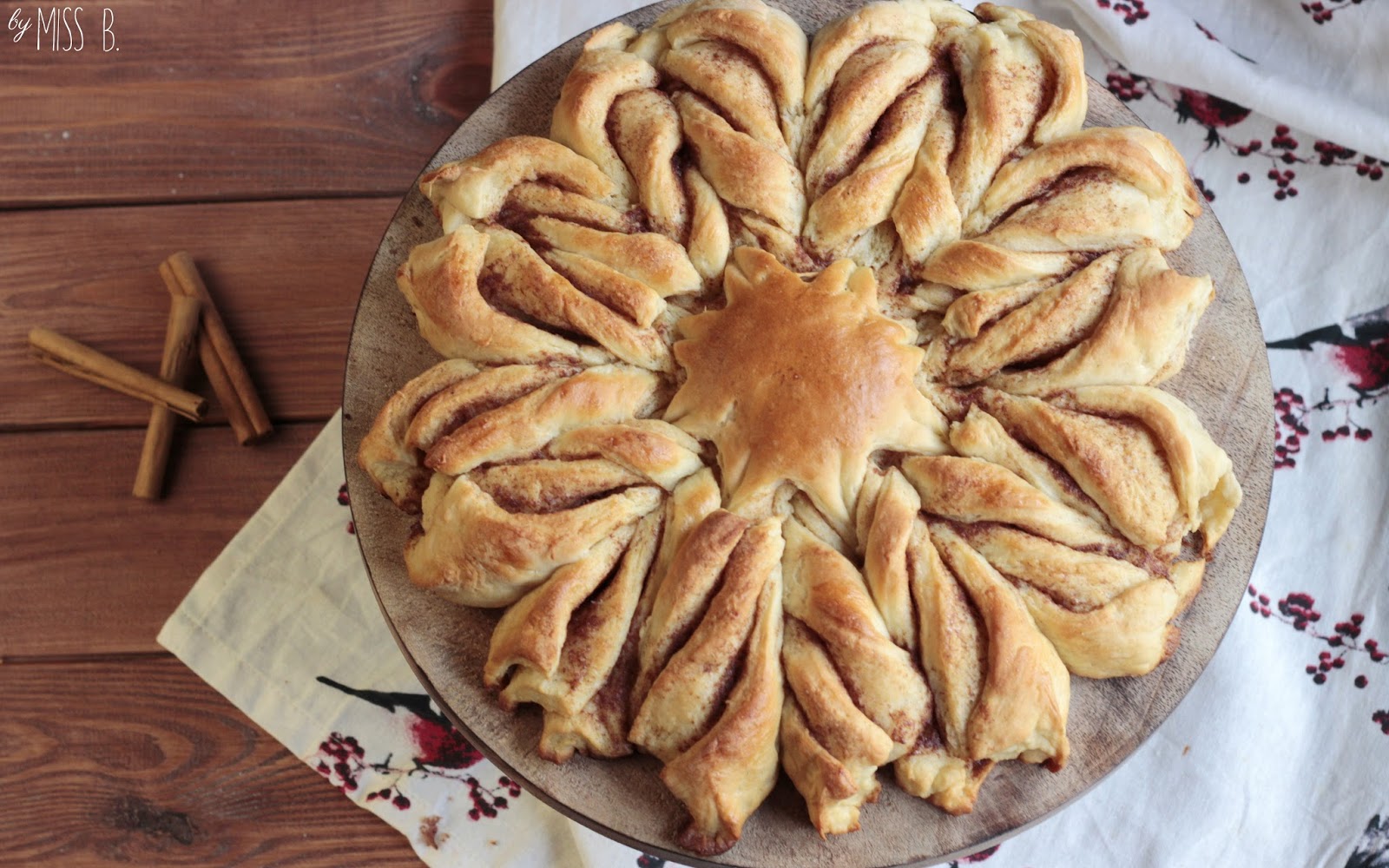Hmmm... Hefeteig! Ich backe einen Riesen-Zimtstern