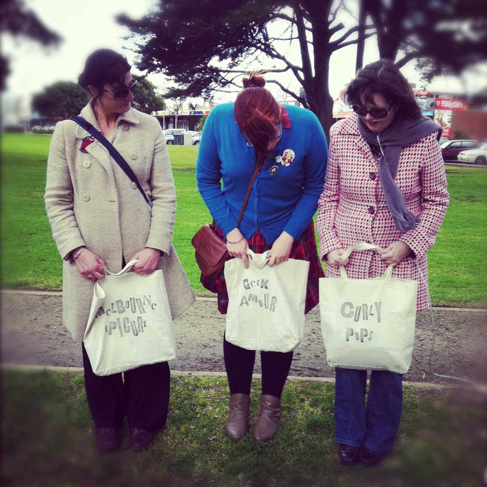 CurlyPops Bag Ladies... and Ladies Who Lunch