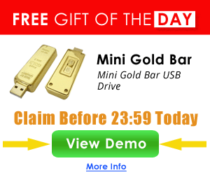 Mini Gold Bar USB Drive
