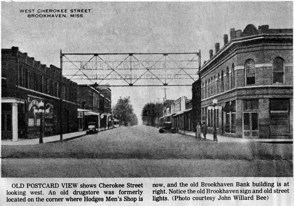 REAL PHOTO BROOKHAVEN MISSOURI DOWNTOWN STREET SCENE MO. POSTCARD COPY