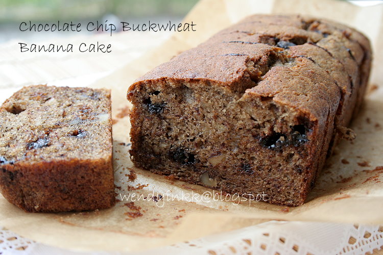 Table for 2.... or more Chocolate Chip Buckwheat Banana Cake