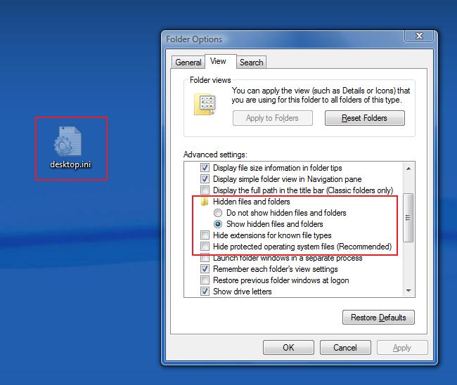 How to Hide or Unhide Desktop.ini Quick Computer Tips