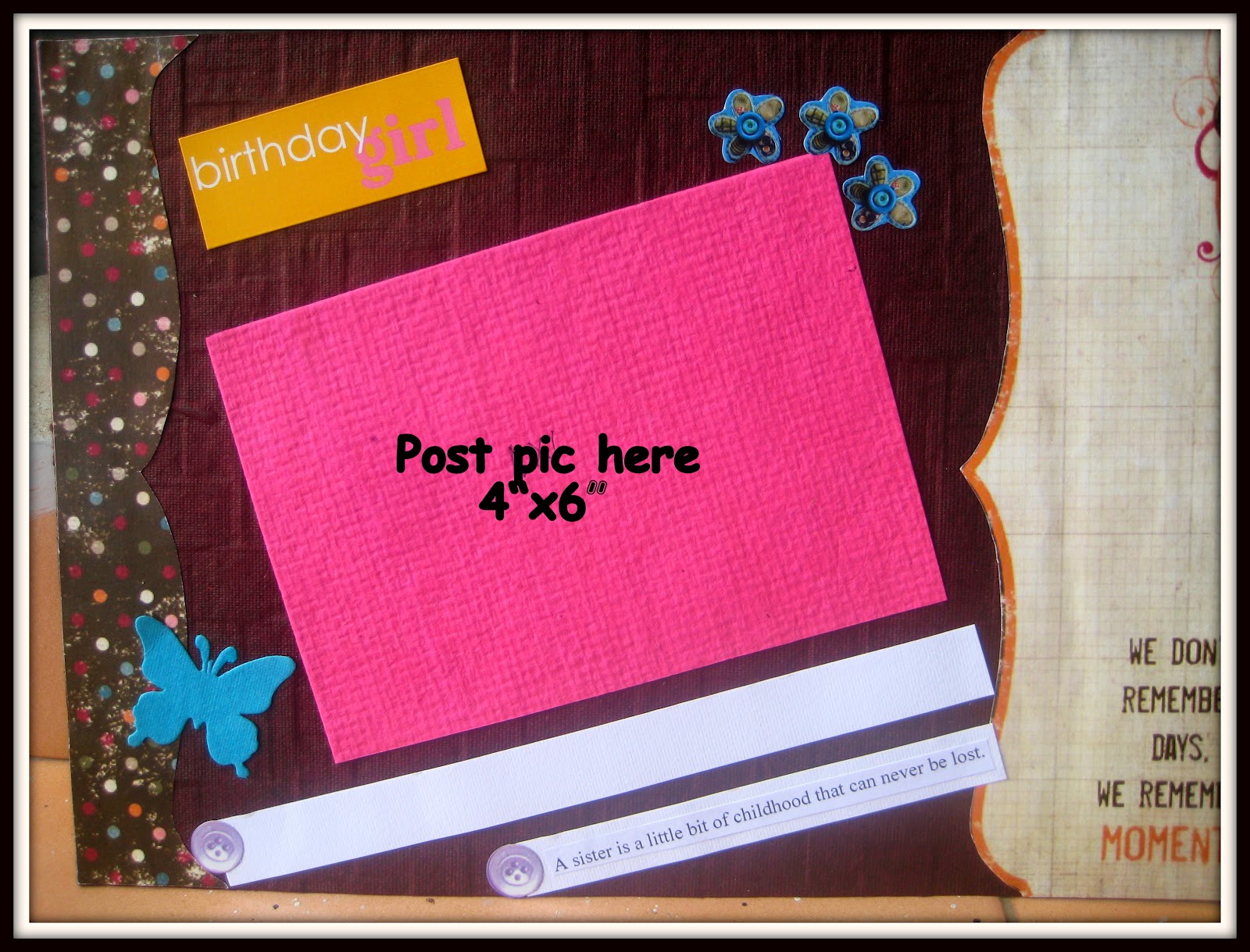 HappyMomentzz crafting by Sharada Dilip SISTERS BIRTHDAY SCRAPBOOK