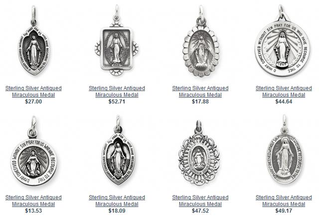 Silver Miraculous Medals