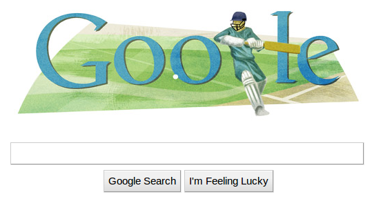 Google Logo for Cricket World world cup 2011 logo cricket. Google Logo for Cricket World