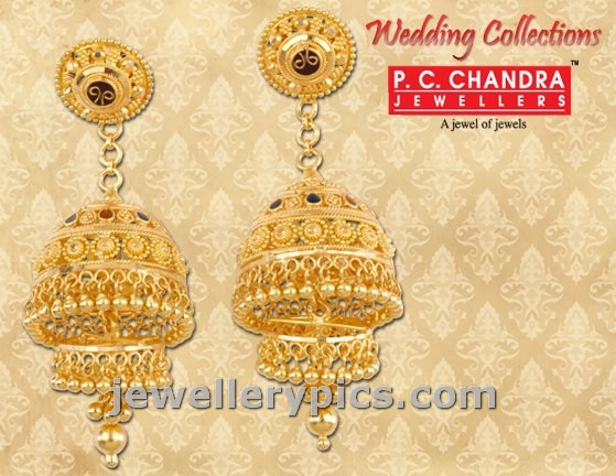 pc chandra gold earrings wedding collection jewellery designs pc chandra gold earrings wedding collection jewellery designs