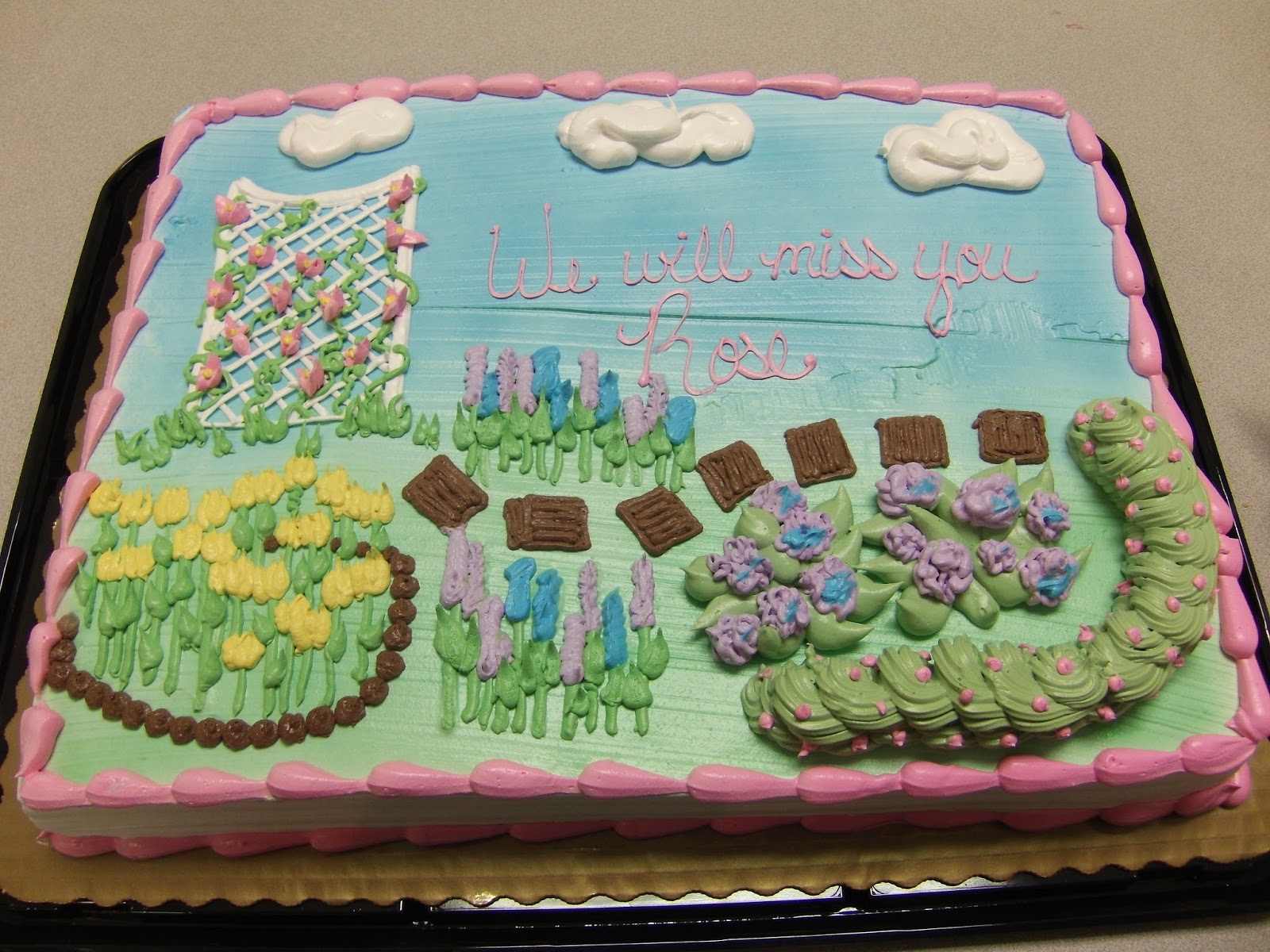 Book, Wine and Time Garden Retirement Party for my CoWorker Rose