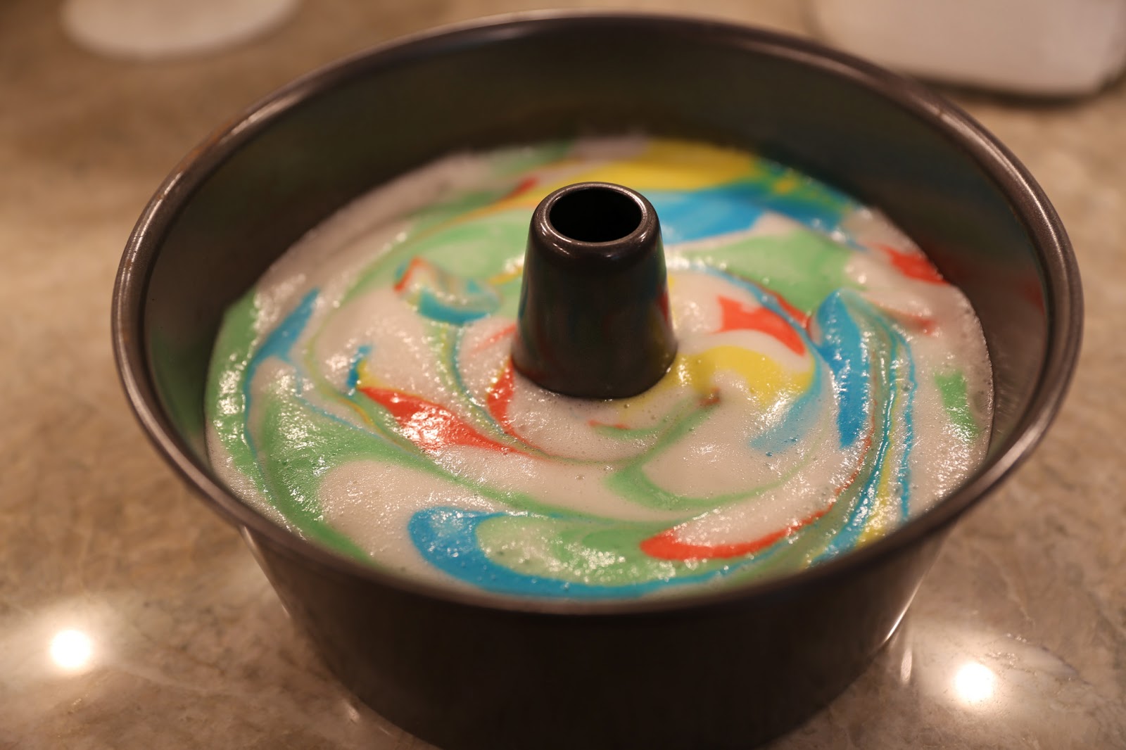 Sweet Southern Days Rainbow Angel Food Cake