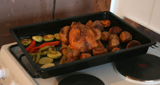 Superb roast just before serving up Superb roast just before serving up