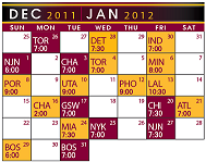 January Schedule
