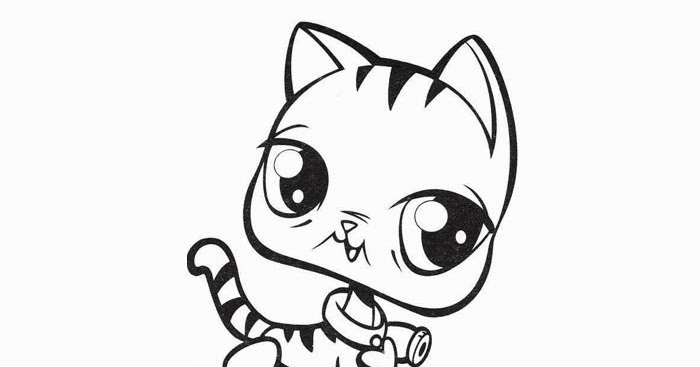 Littlest pet shop kitty coloring pages | Free Coloring Pages and