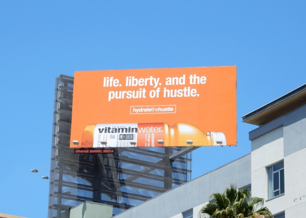 Vitamin Water Hydrate the Hustle billboard Vitamin Water Hydrate the Hustle billboard