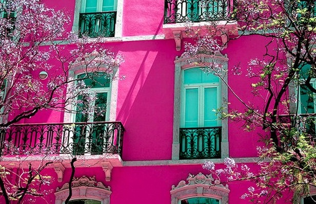 Pink exterior