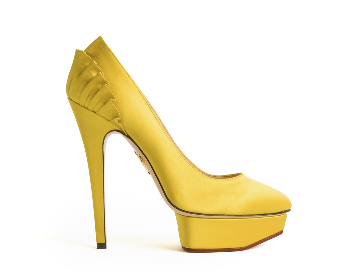 Madame Covet's Style Boutique Charlotte Olympia Yellow Paloma Pumps