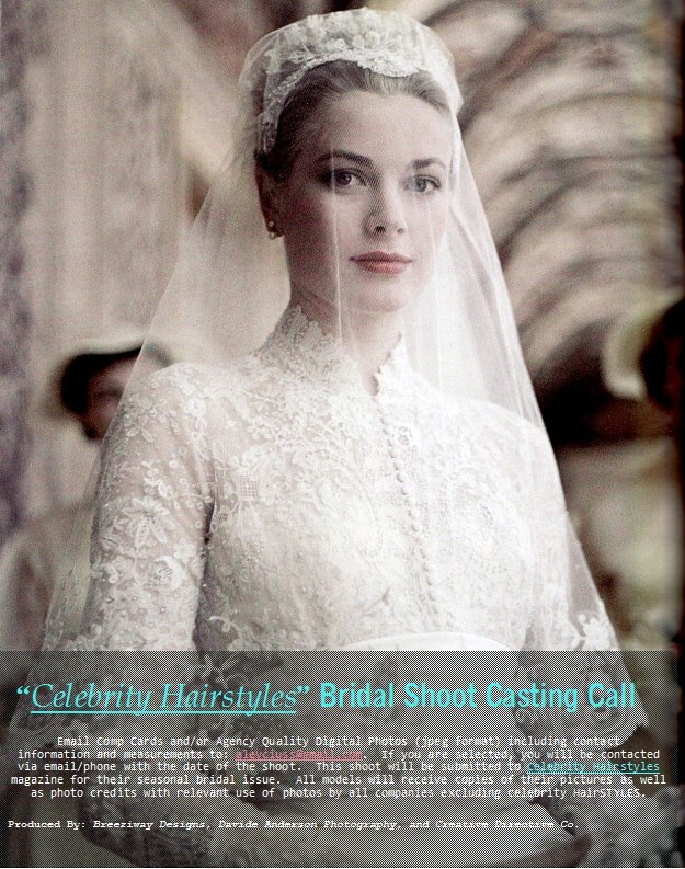 Celebrity Hairstyles" Bridal Shoot Casting Call, Metro Detroit