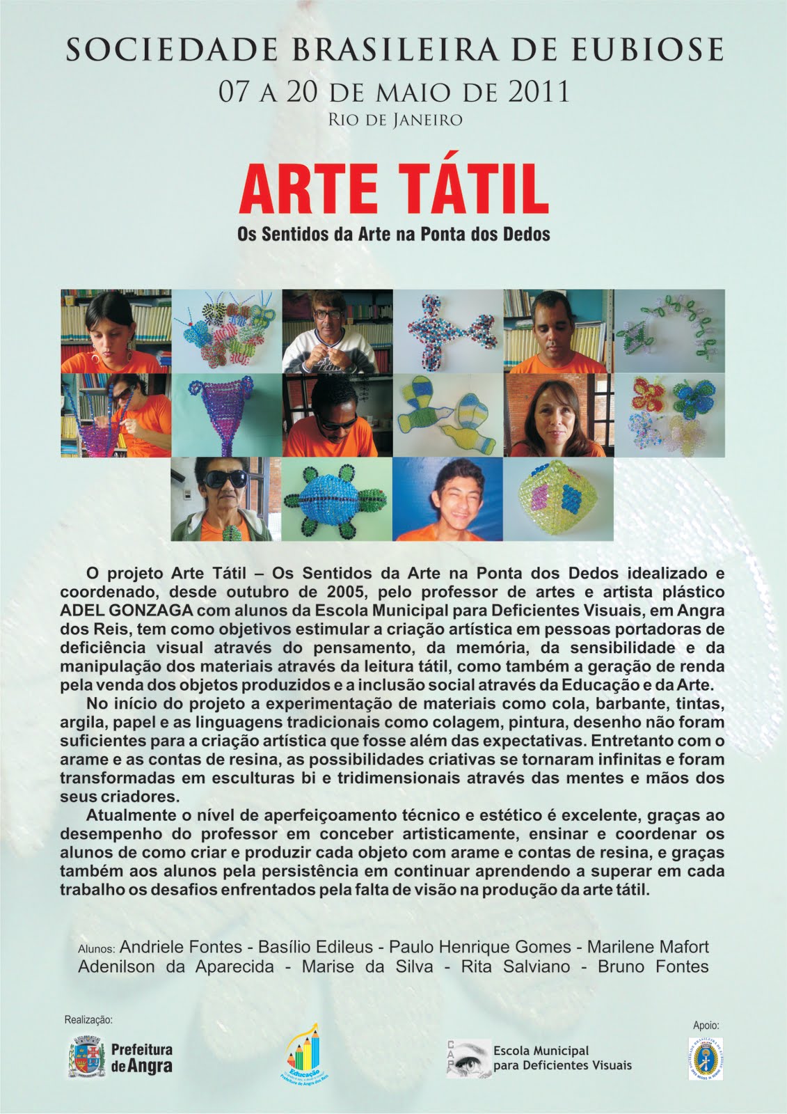 ARTE TÁTIL - Os Sentidos da Arte na Ponta dos Dedos