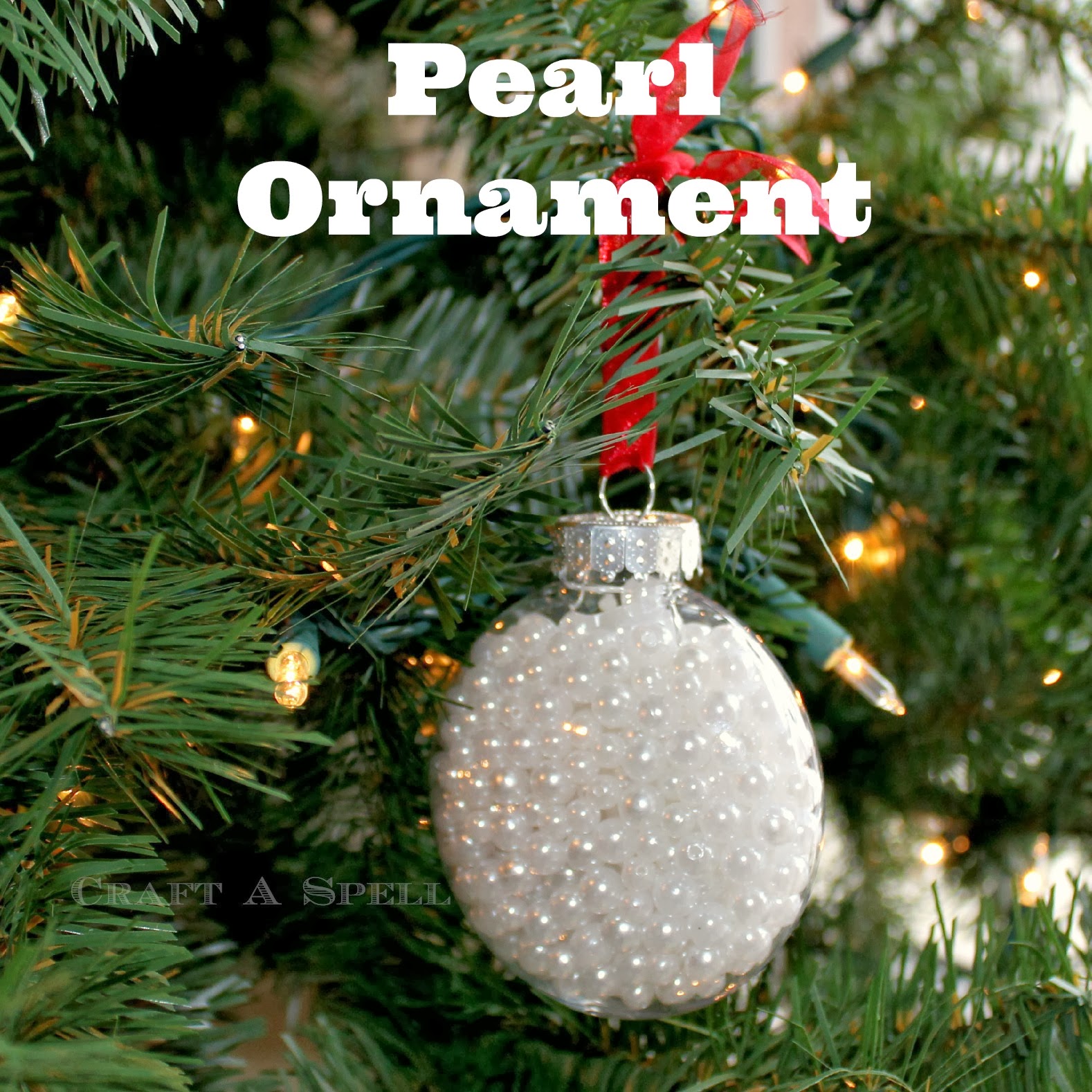 Craft A Spell Pearl and Pinecone Ornaments