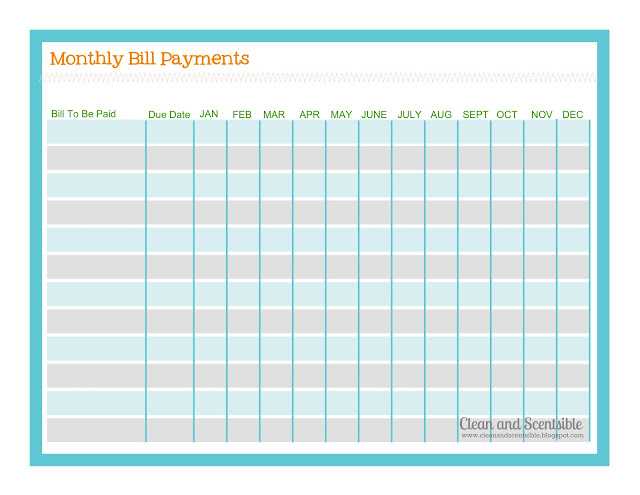 paid bills template