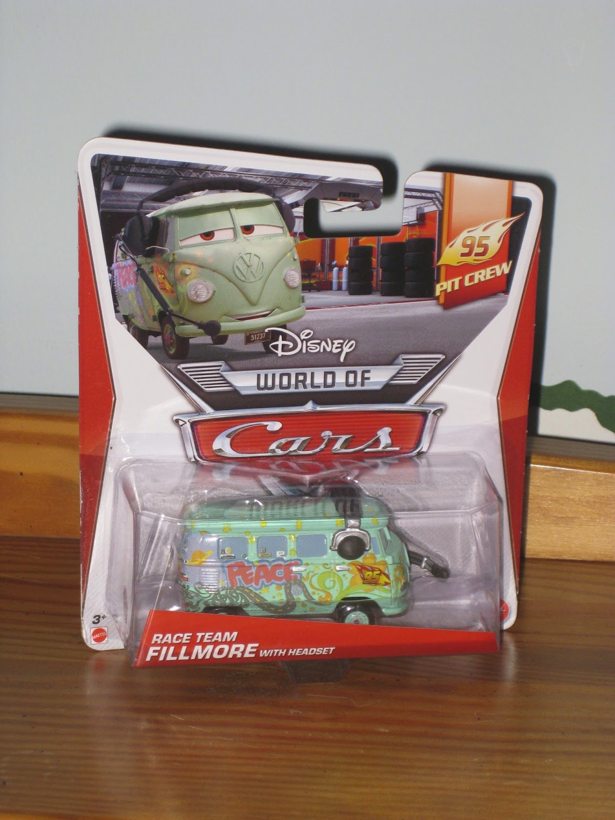 Dan the Pixar Fan Cars 2 Race Team Fillmore with Headset