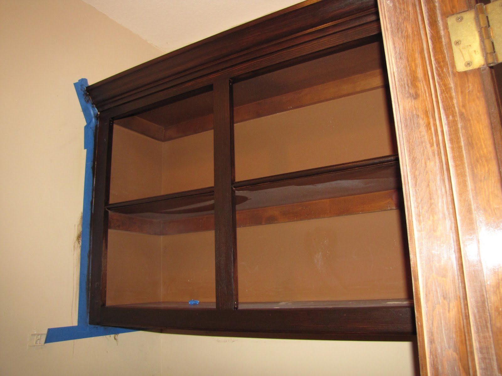 Gel staining kitchen cabinets The Half Bath Redo