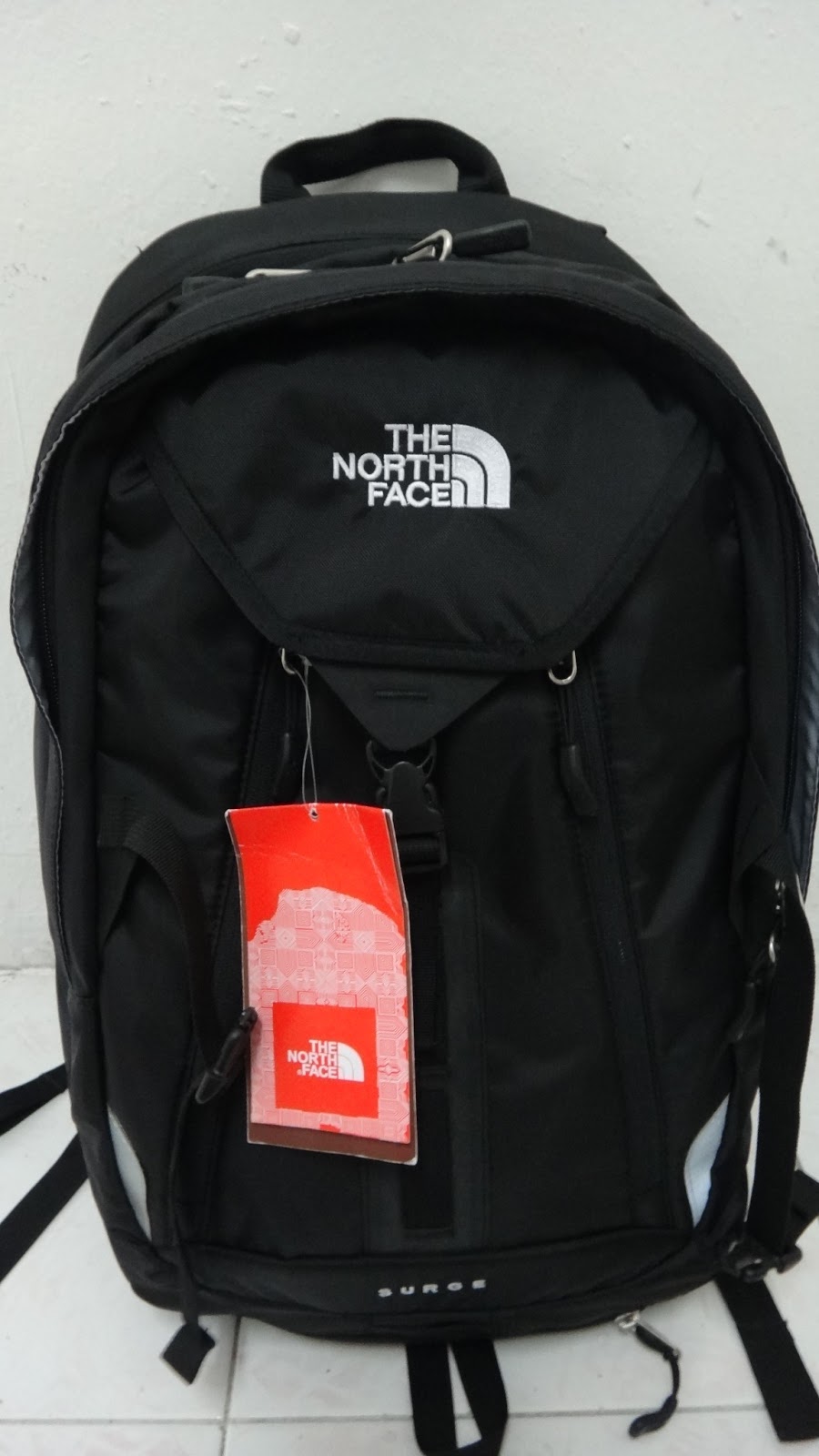 ORIGINAL BACKPACK HERE... ORIGINAL THE NORTH FACE SURGE BLACK BACKPACK