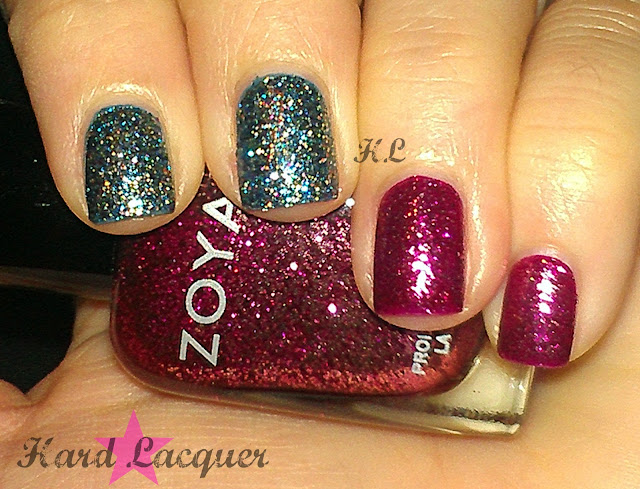opi simmer and shimmer zoya nova glitter bomb