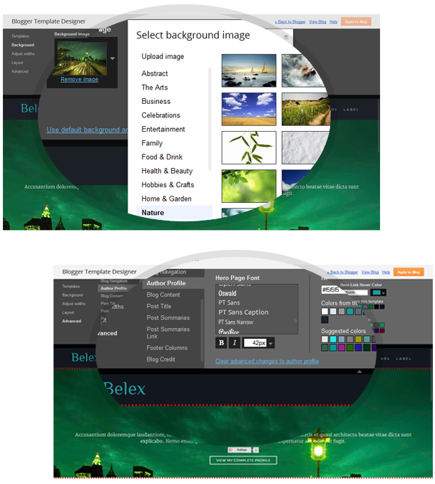 Belex Personal Portfolio Blogger Template