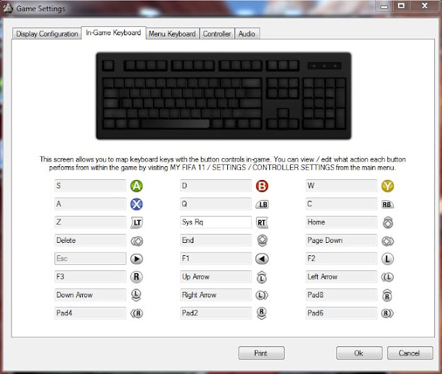 Fifa 2011 Klavye Ayarları