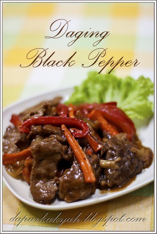 Dari Dapur Kak Yah Daging Black Pepper