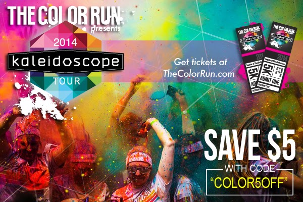 Color+Run+Discount New Kaleidoscope Tour - The Color Run In 2014 - $5 off Discount Code