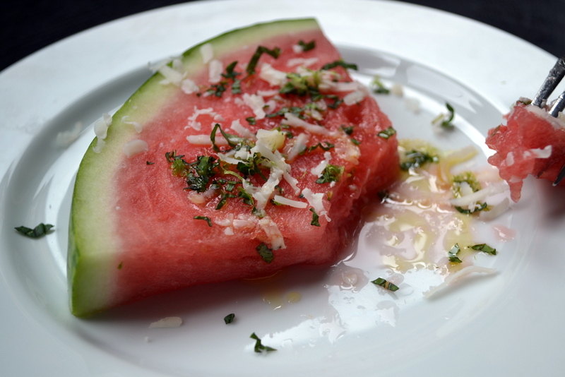 Hardly Housewives Sweet and Savory Watermelon Appetizer