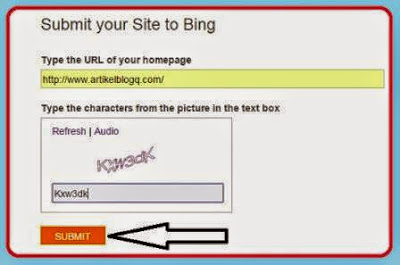 Gambar cara Submit Url Ke Search Engine Bing ( SEO Blog )