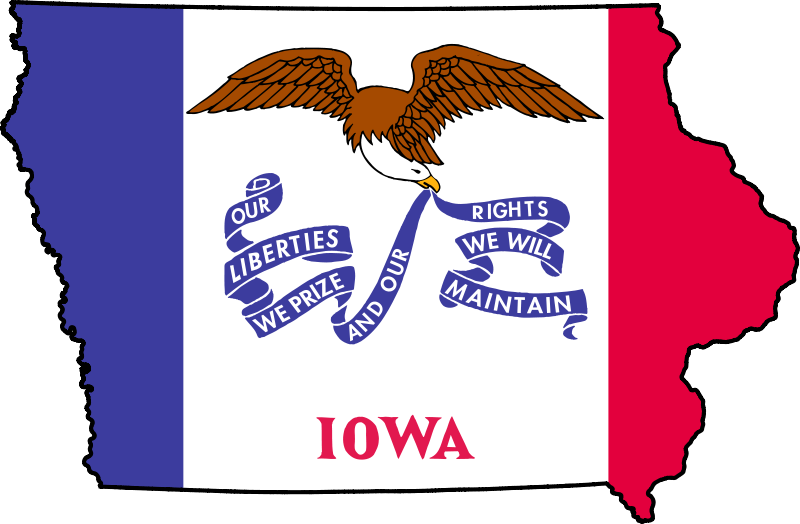 Iowa Flag 072711» Vector Clip Art - Free Clip Art Images