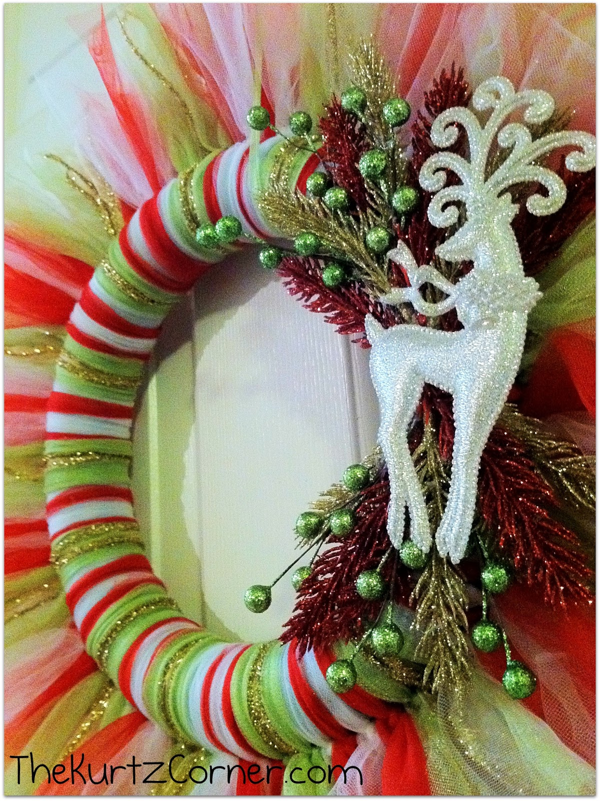 The Kurtz Corner: Tulle Christmas Wreath - It's so FLUFFY!!! The Kurtz Corner: Tulle Christmas Wreath - It's so FLUFFY!!!