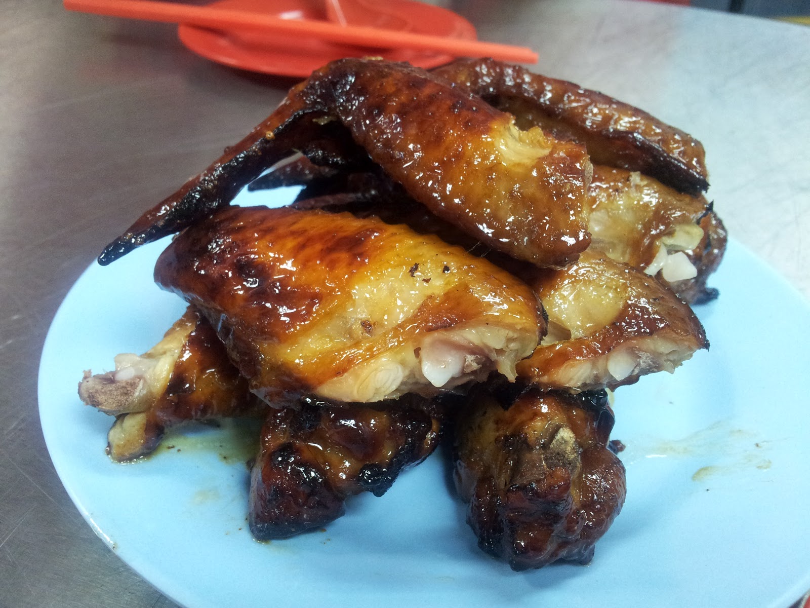 The Little Girl from KL Wong Ah Wah Grilled Chicken Wings Jalan Alor