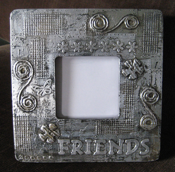 ART just do it! Embossed metal frame