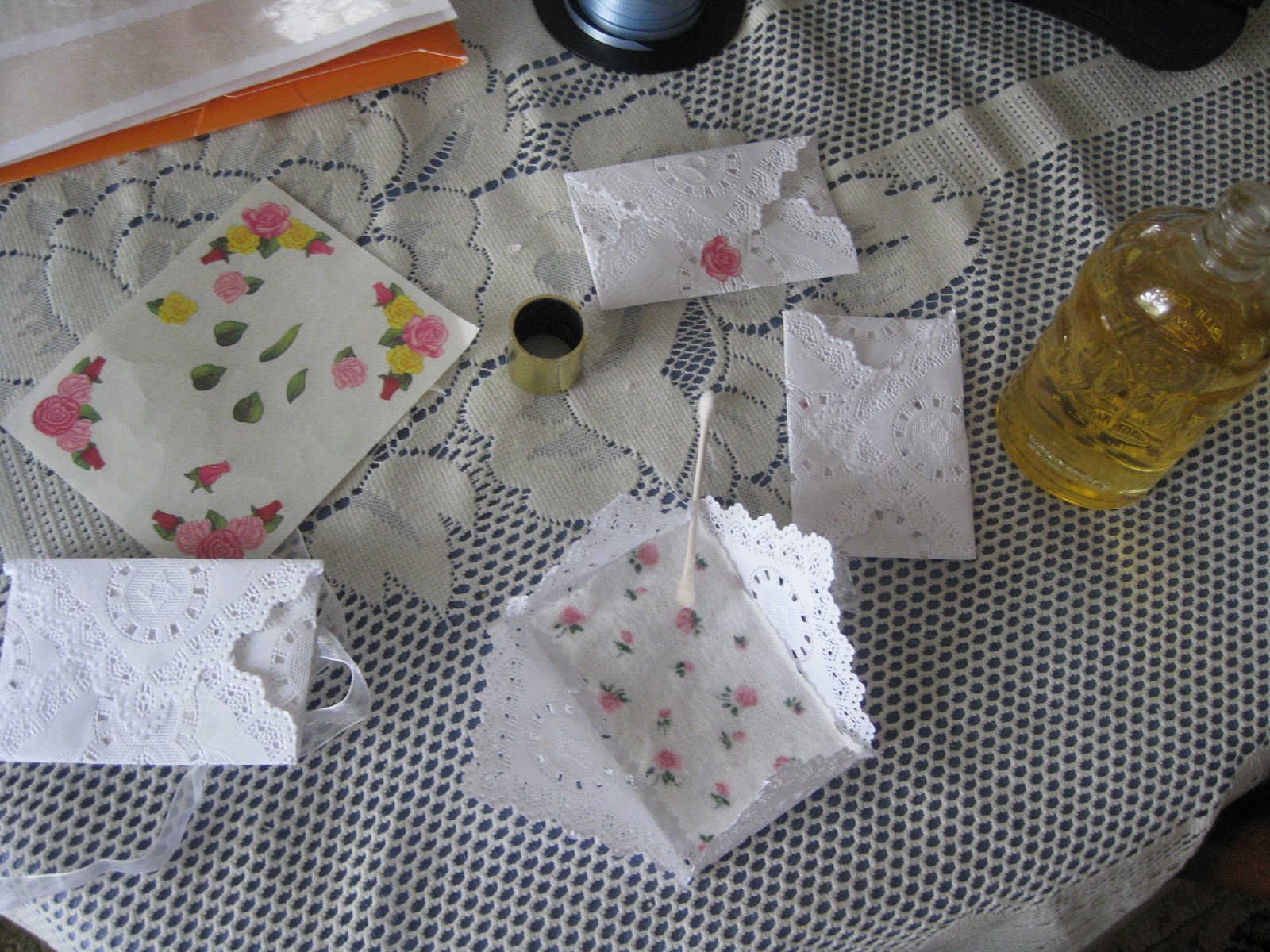 DEVOTED2DOILIES EASY TO MAKE PAPER LACE DOILY FRAGRANCE SACHETS
